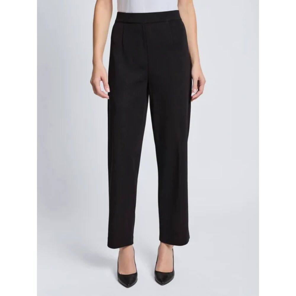 MISOOK Nancy Straight Leg Mylana Knit Pant - Black - True Fit XL
